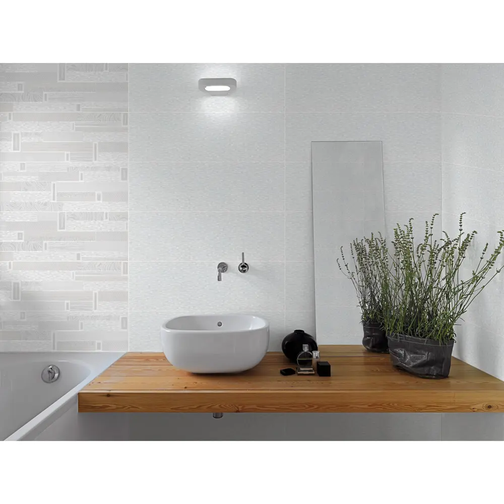Плитка настенная Emigres Detroit Blanco 20x60 см 1.44 м² цвет белый 15632617 STLM-2160430