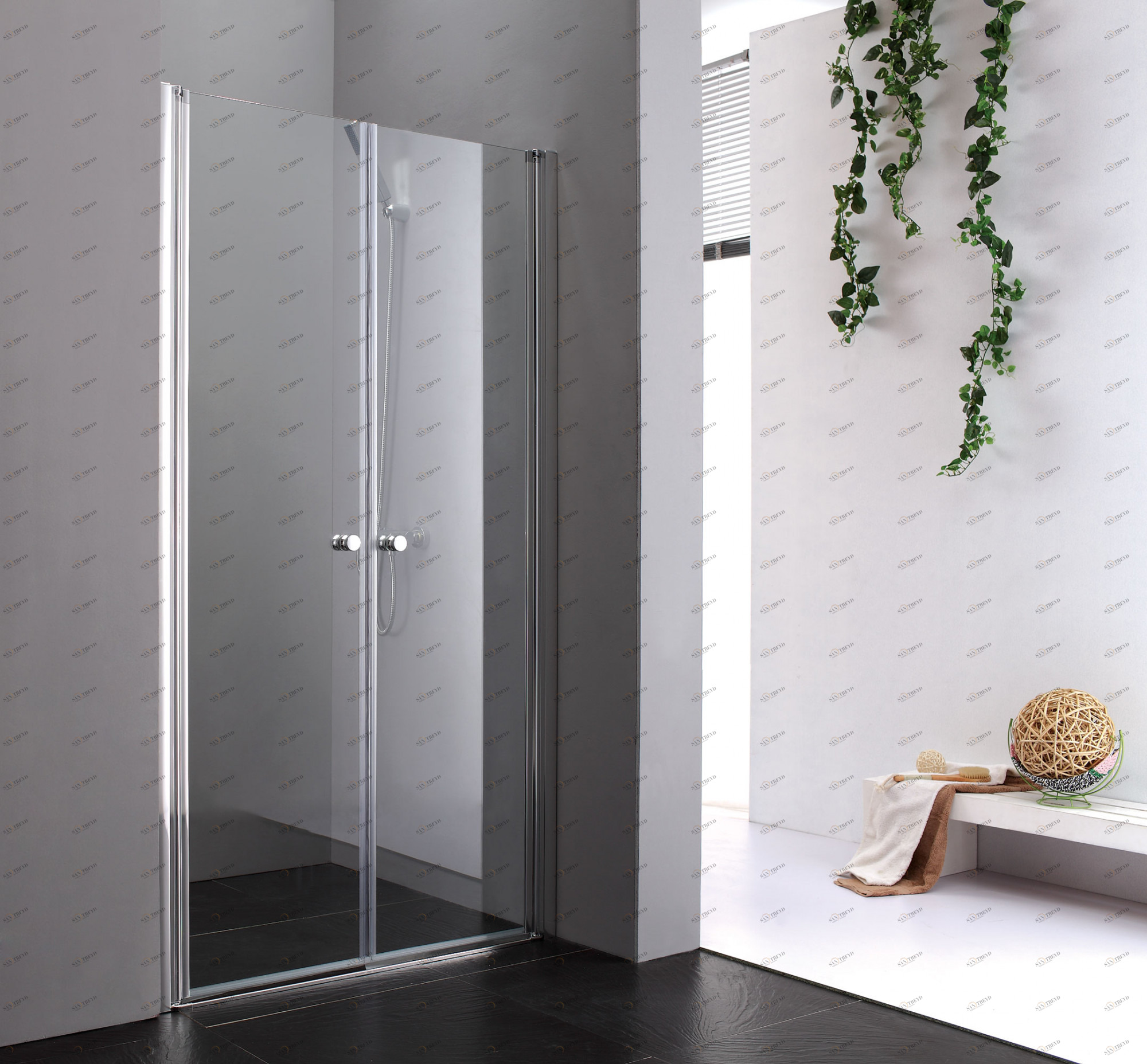 Душевая дверь в нишу CEZARES ELENA-W-B-2-100-P-Cr