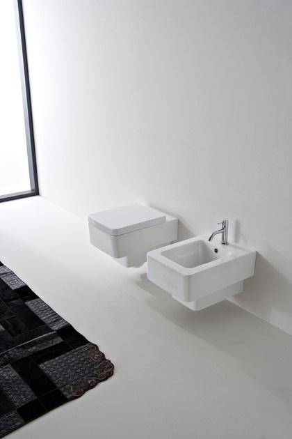 8701 Подвесной унитаз настенный Белый Scarabeo Ceramiche Teorema Италия - Вид №2