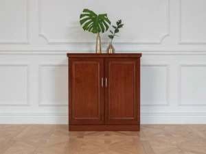 Arrediorg.it® Низкий офисный ящик для хранения из древесного волокна с распашными дверцами Prestige E827-2b