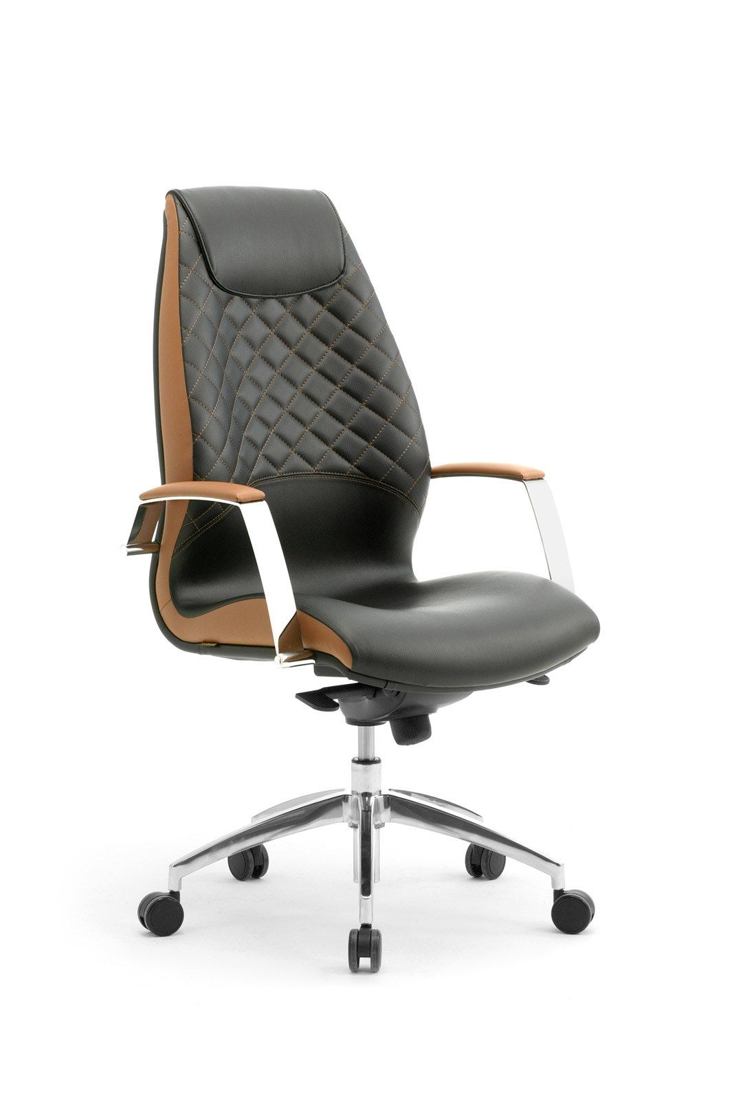 Кожаное вращающееся офисное кресло с подголовником Leyform Wave ARCH-00006785 - Вид №10