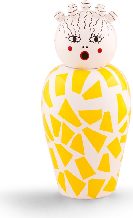 10647359 Seletti Ваза с крышкой Seletti "Кимоно.Росио" 25,5см Фарфор 