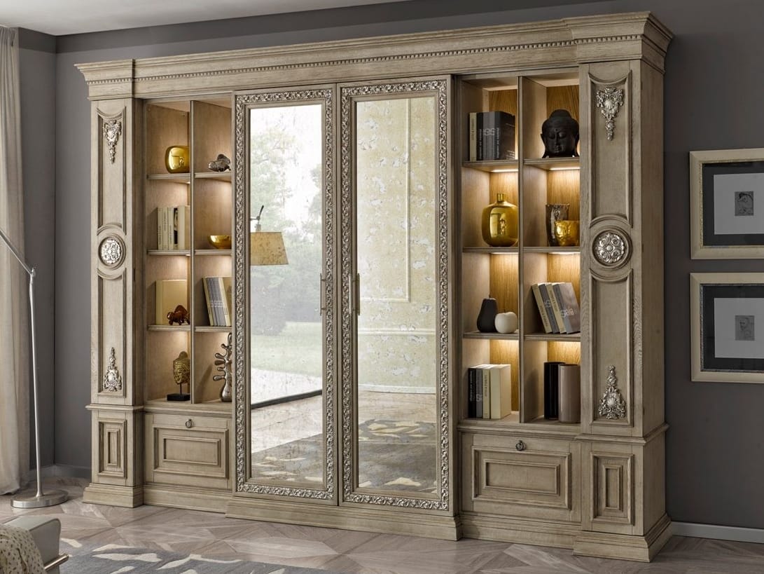 Деревянный настенный книжный шкаф с освещением Arvestyle Giulio ARCH-00117678