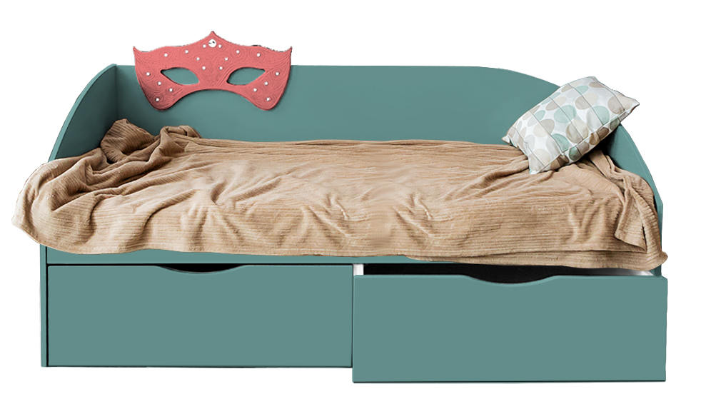 Подростковый диван-кровать с 2 ящиками "Венеция" МАНДАРИН ВЕНЕЦИЯ 178665 Желтый Santreyd - Вид №1