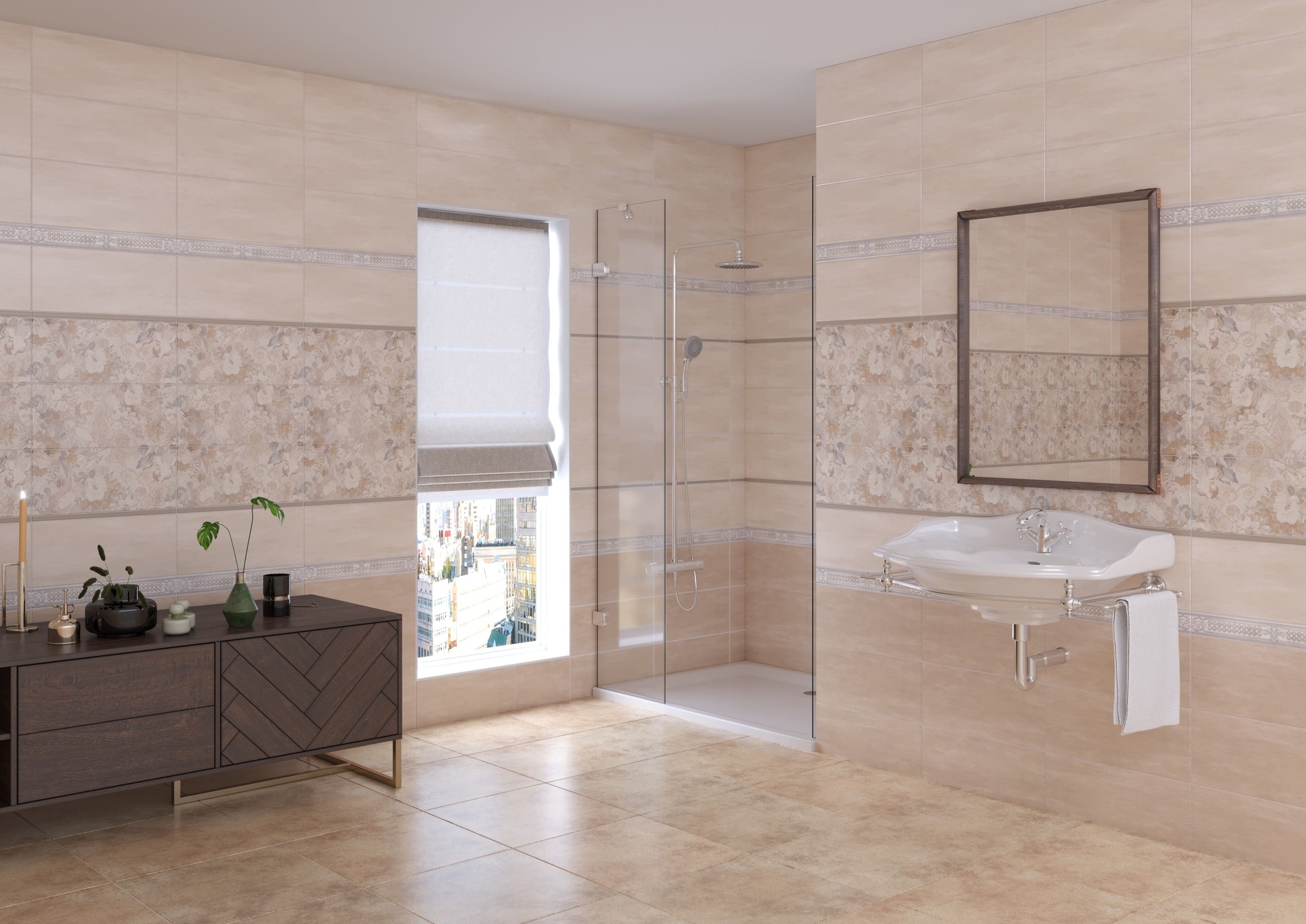 Керамическая плитка VERANO 338961 20х45см PiezaROSA  - Вид №1