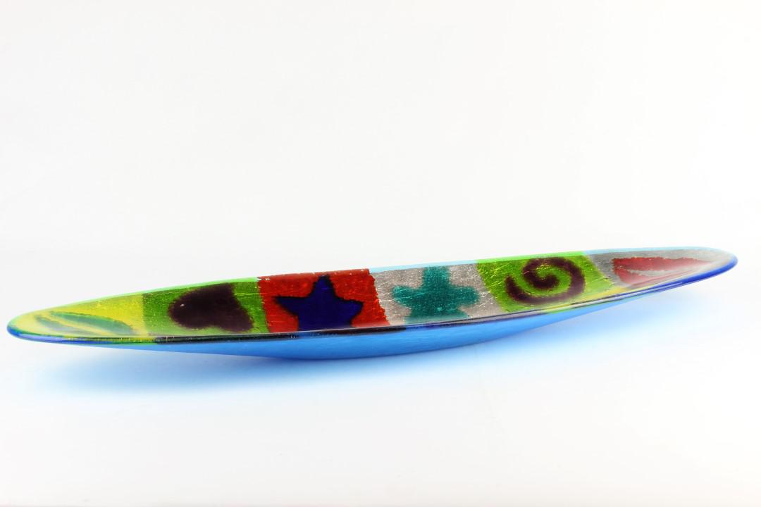 2208 ORIGINALMURANOGLASS Декоративное блюдо из муранского стекла Rich - Pop Art 60 см  - Вид №1