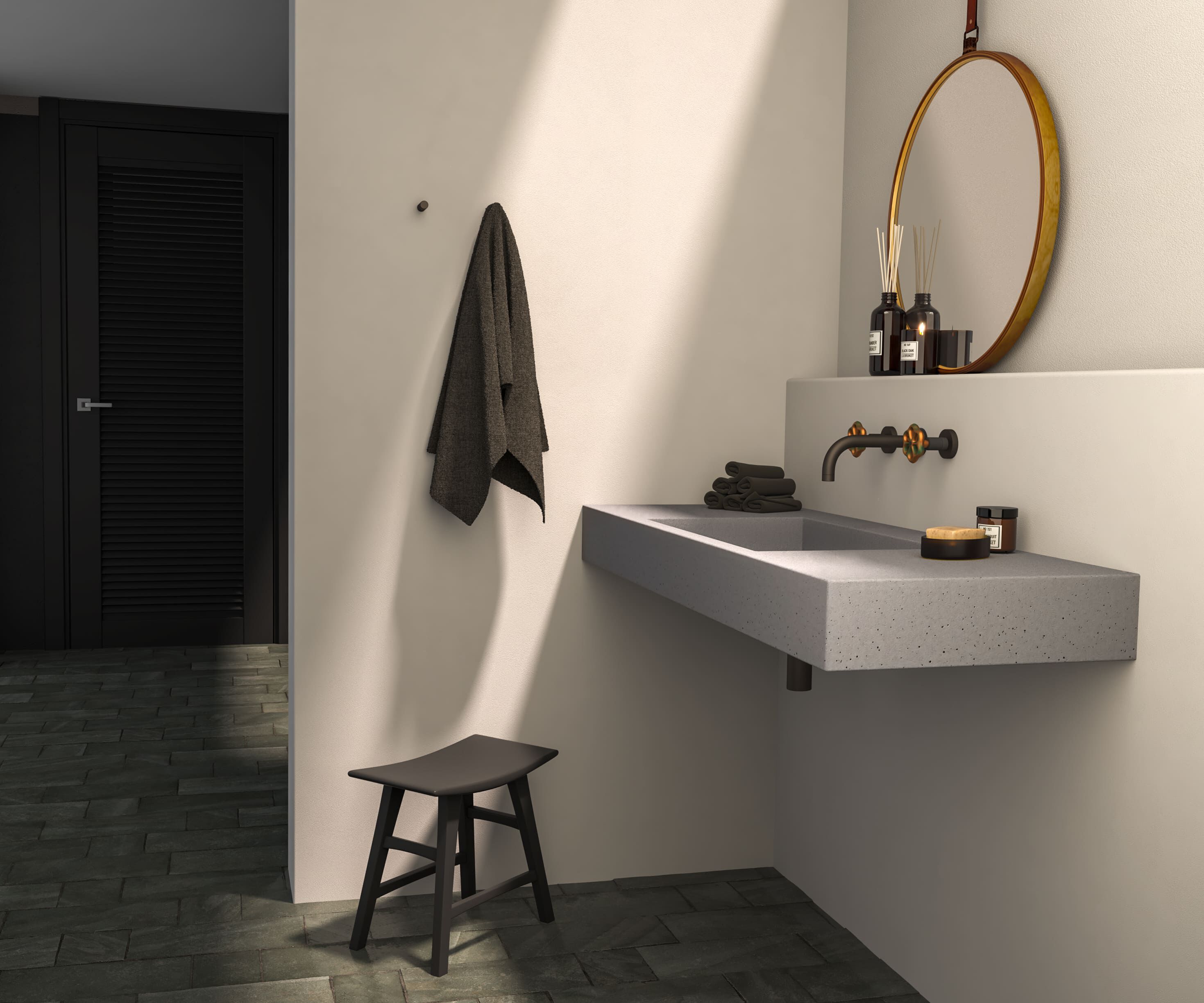 Бетонная одиночная прямоугольная раковина URBI et ORBI PLURA UNI ARCH-00138512 - Вид №3