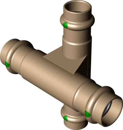 323 363 Модель 2248 Трубопроводные системы  Profipress  Коллекторы, крестовины Santreyd  - Вид №2