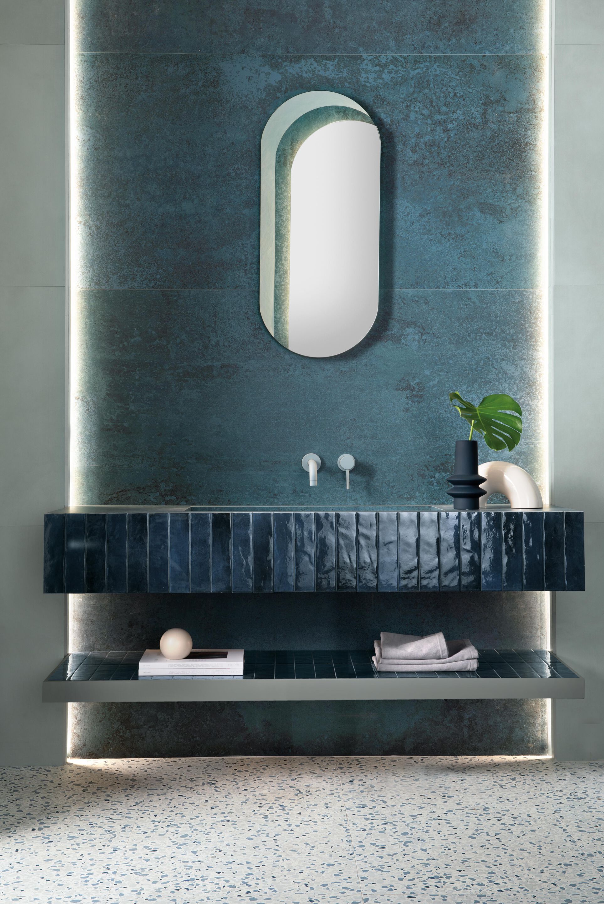 Белая паста с эффектом цемента и декоративная коробка FAP ceramiche Color &gt ARCH-00082087 - Вид №5