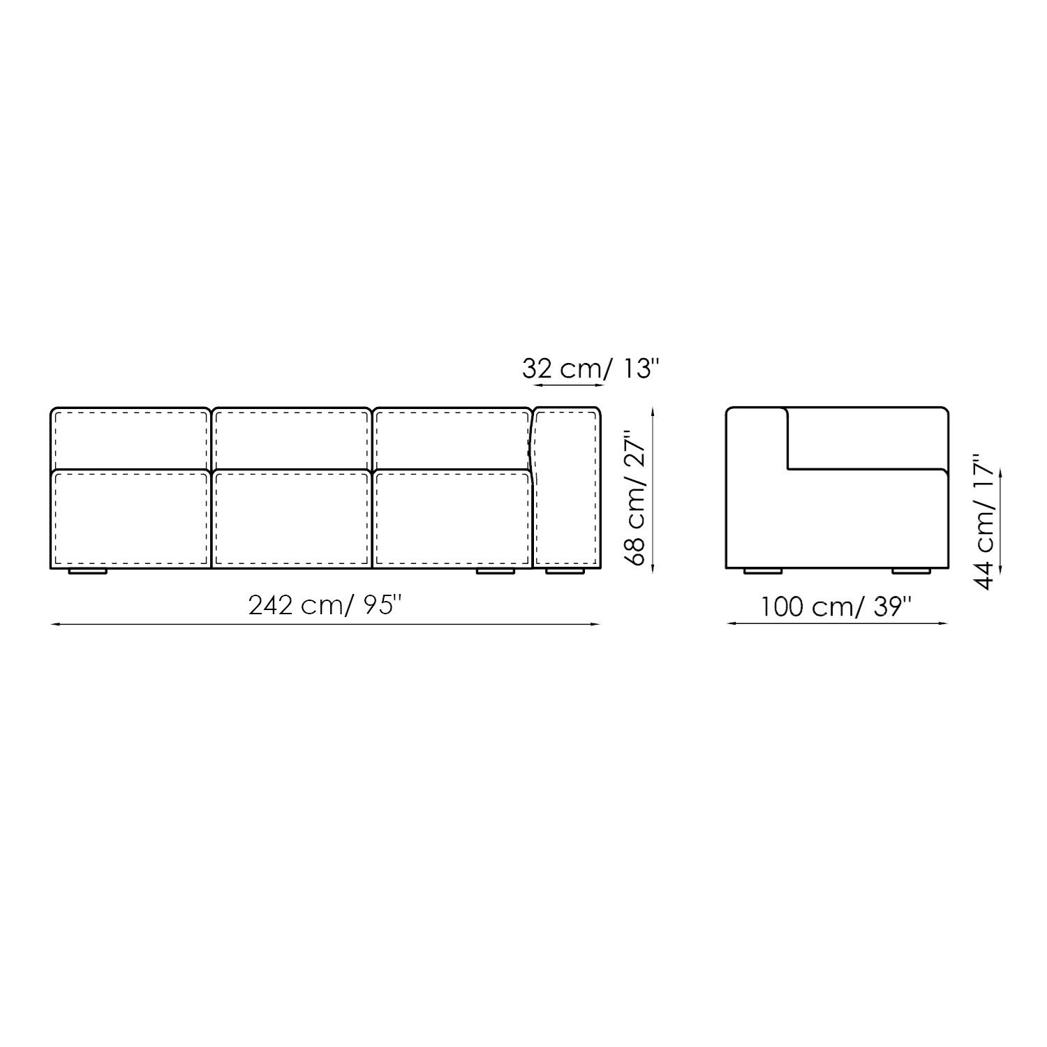 Модульный тканевый диван BONALDO арахис ARCH-00098902 - Вид №31