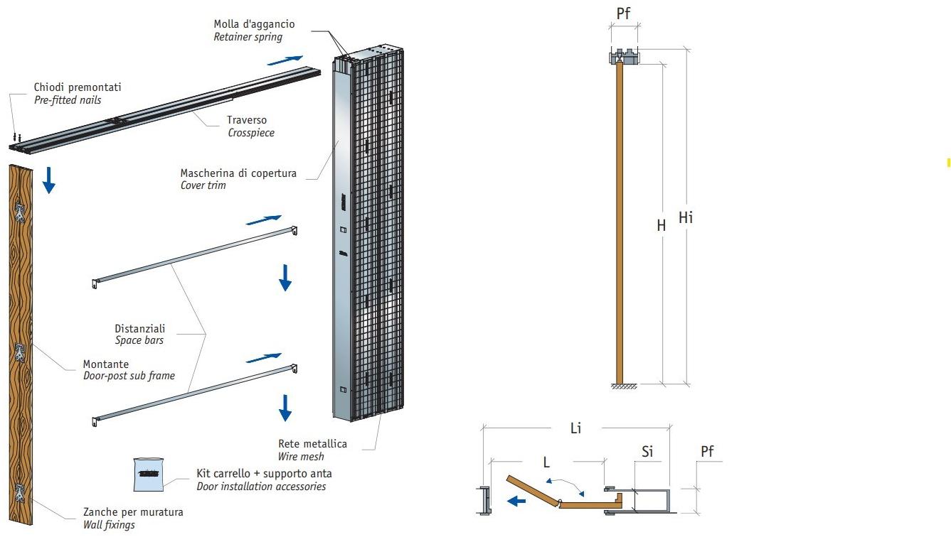 Scrigno Рама стойки для параллельной раздвижной двери Scrigno gold sun-id-1425796 - Вид №3