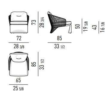 Кресло Minotti COLETTE ARCH-00085721 - Вид №3