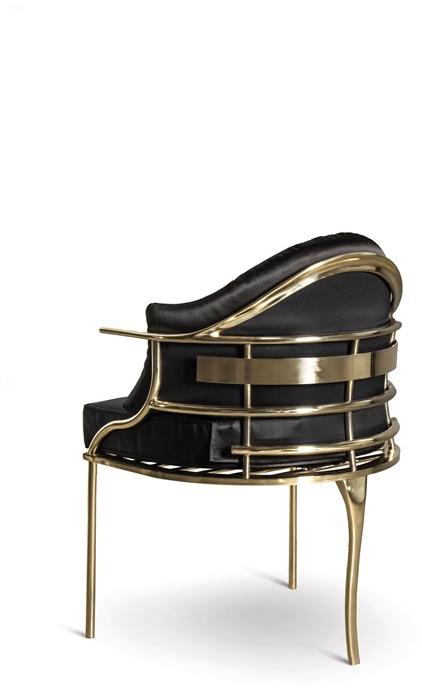 KOKET Стул из атласа с подлокотниками sun-id-1423827 - Вид №1