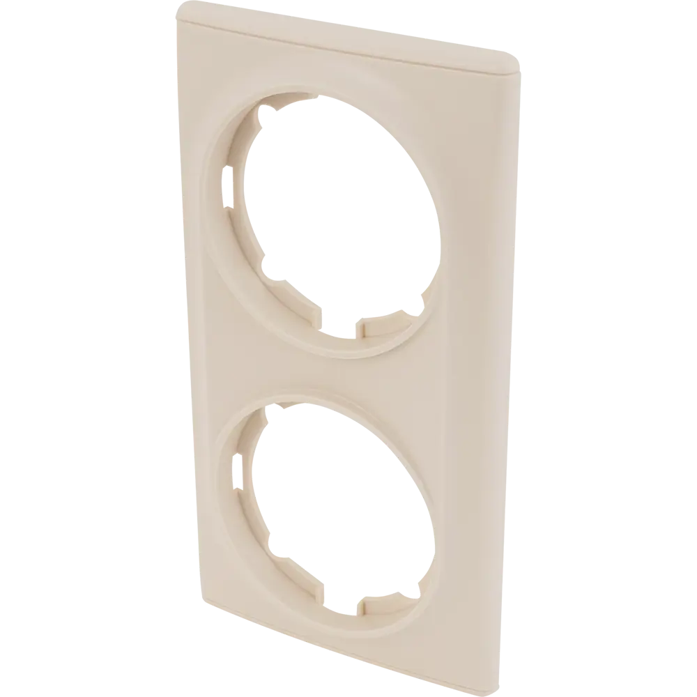 Рамка Florence от OneKeyElectro для двух розеток, бежевая 82127000 STLM-0019885 - Вид №1