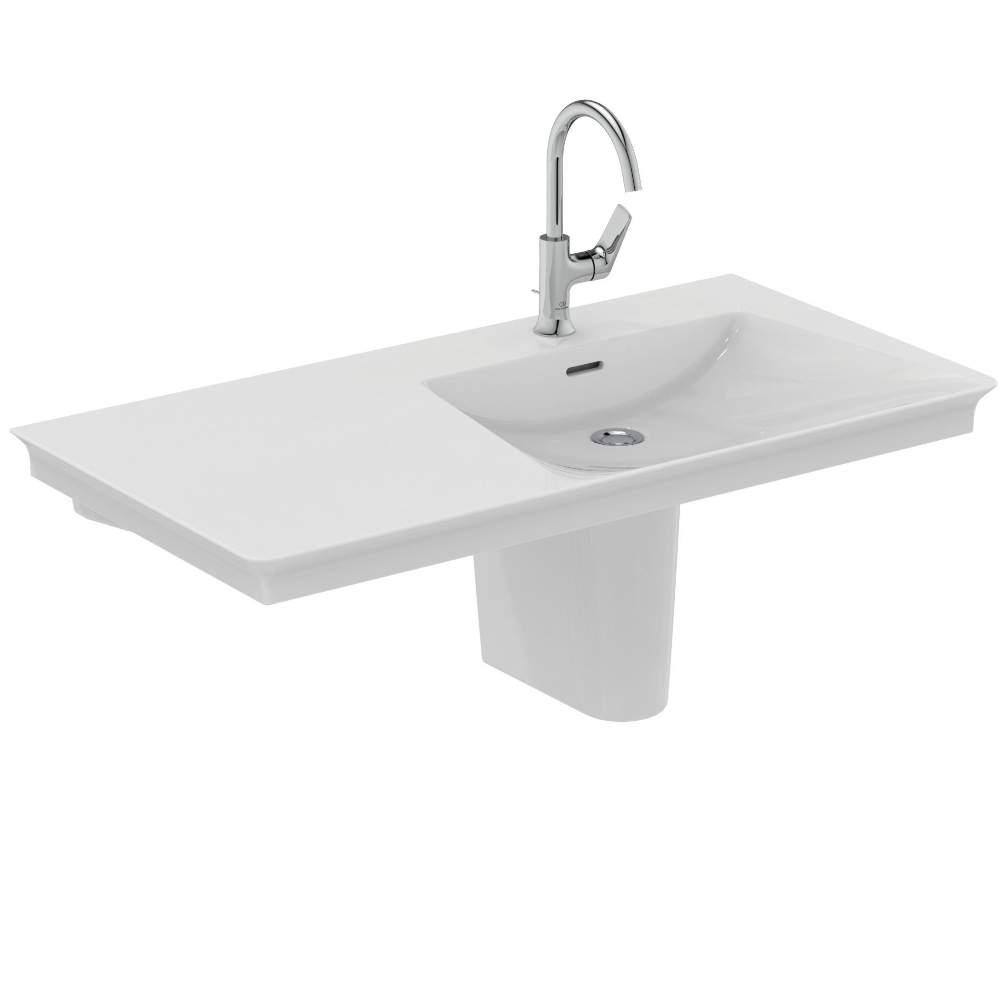 Одинарная керамическая раковина с переливом Ideal Standard La Dolce Vita ARCH-00082607 - Вид №7