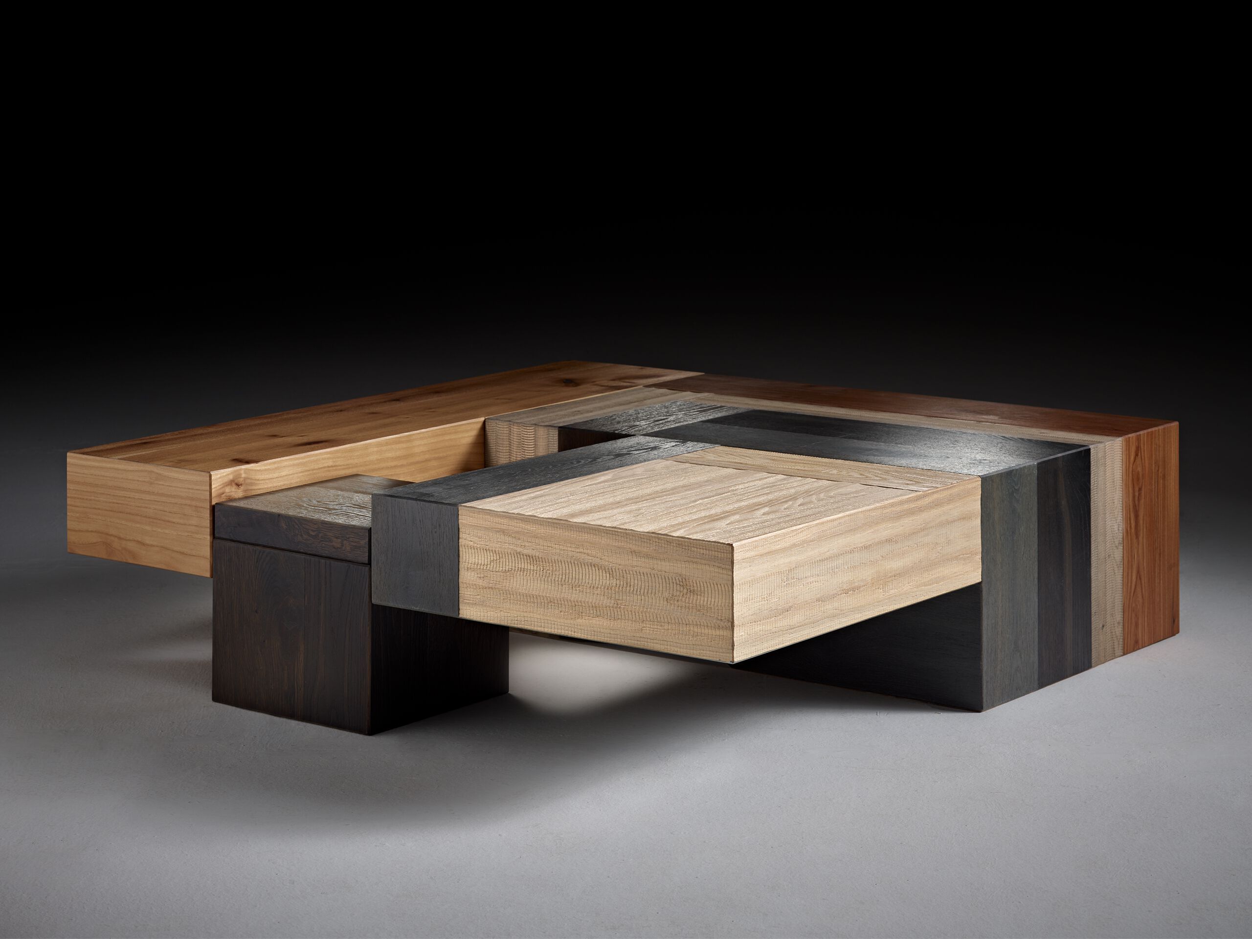 Деревянный квадратный низкий стол с отсеком для хранения Disegno di Legno только ARCH-00150195 - Вид №1