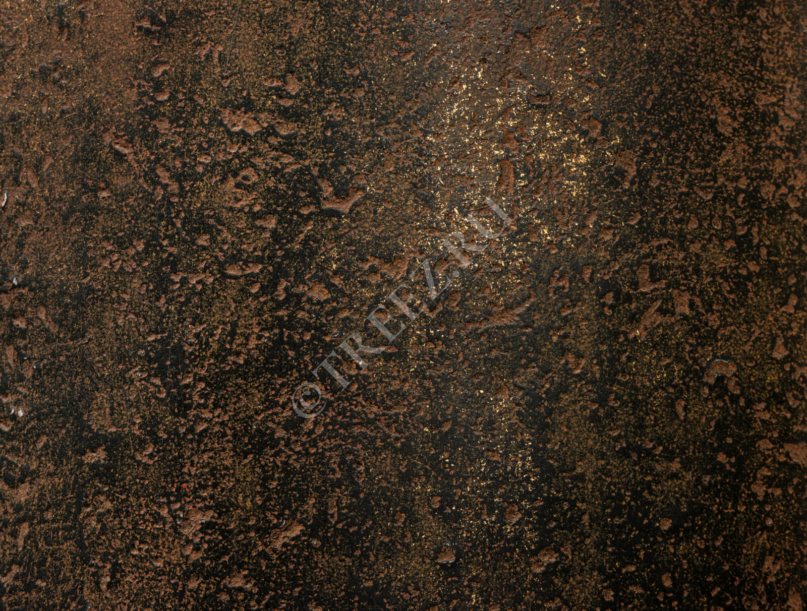 41.3321-04-073-RM-60 Кашпо  Effectory - серия Metal - Округлая чаша - Rough с золотой патиной Цветочная коллекция  - Вид №1