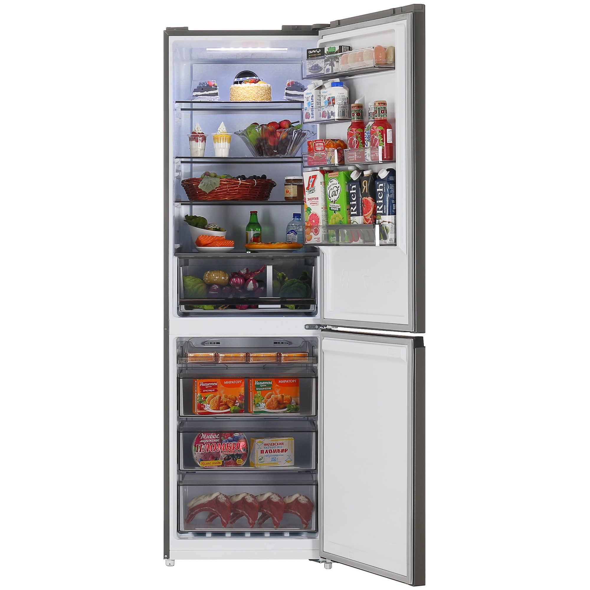 9088048 Холодильник с морозильником   Eigen Stark-RF22 серебристый STDN-0148126 - Вид №5