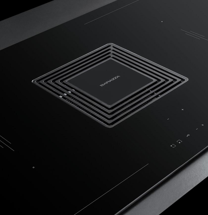 Barazza Индукционная стеклокерамическая плита со встроенной вытяжкой Zero 1pidz90n - Вид №2