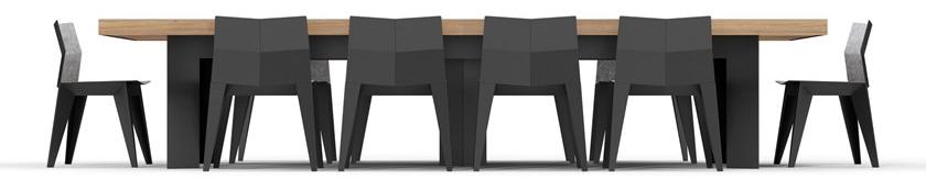 ODESD2 Стол для переговоров из стали и дерева с системой управления кабелями sun-id-1413519 - Вид №5