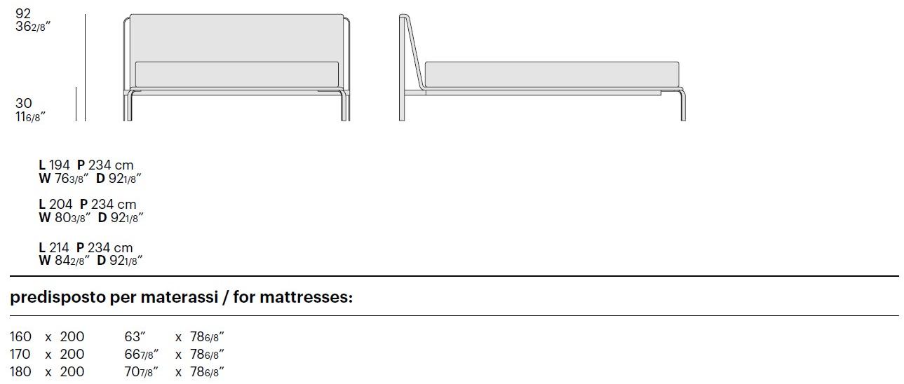 Bolzan Letti Съемная тканевая кровать с мягким изголовьем sun-id-1471718 - Вид №6