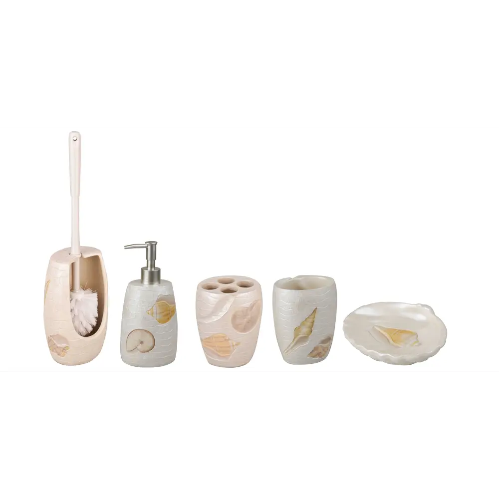 Мыльница настольная «Ракушки» полирезина цвет бежевый RAINDROPS Ракушка STLM-2051276 - Вид №1
