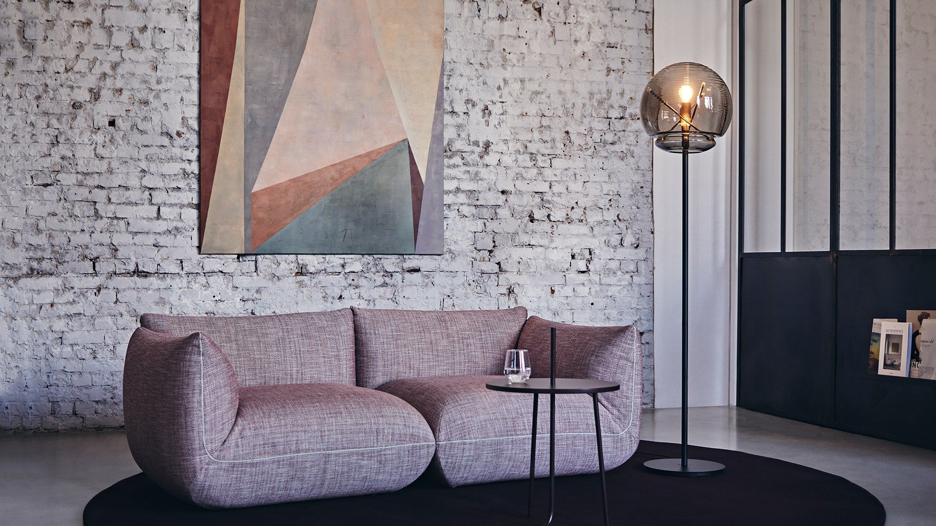 Торшер из стекла и латуни Artemide Витрувий ARCH-00051877 - Вид №4