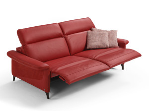 3-местный кожаный диван с электрическим движением