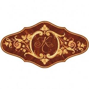 Художественный паркет Da Vinci Розетка 26-235 Дуб Селект (Гладкая) х1000диаметр мм.