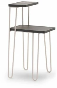 Gervasoni Журнальный столик из орехового дерева с журнальной стойкой Beds