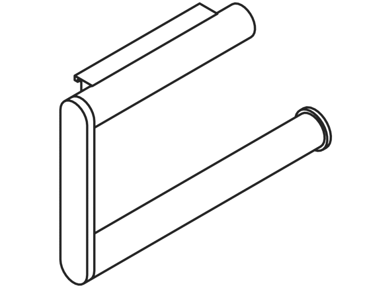 900.21.000XA держатель для туалетной бумаги HEWI System 900 - Вид №3