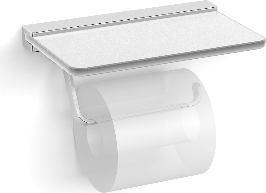 32041B Бумагодержатель MELVIN VICO подвесной с полкой цвет хром LANGBERGER VICO, MELVIN - Вид №1