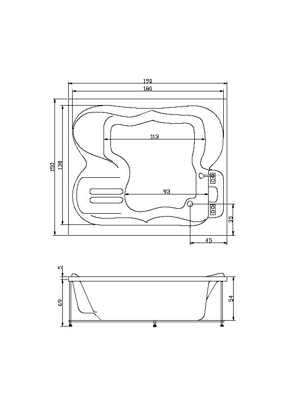 ФР-00002330 Ванна Акватика Токио Santreyd - Вид №1