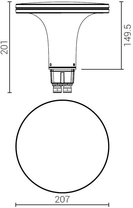 Goccia Illuminazione Светодиодный алюминиевый столбик  5521*/5522*  - Вид №4