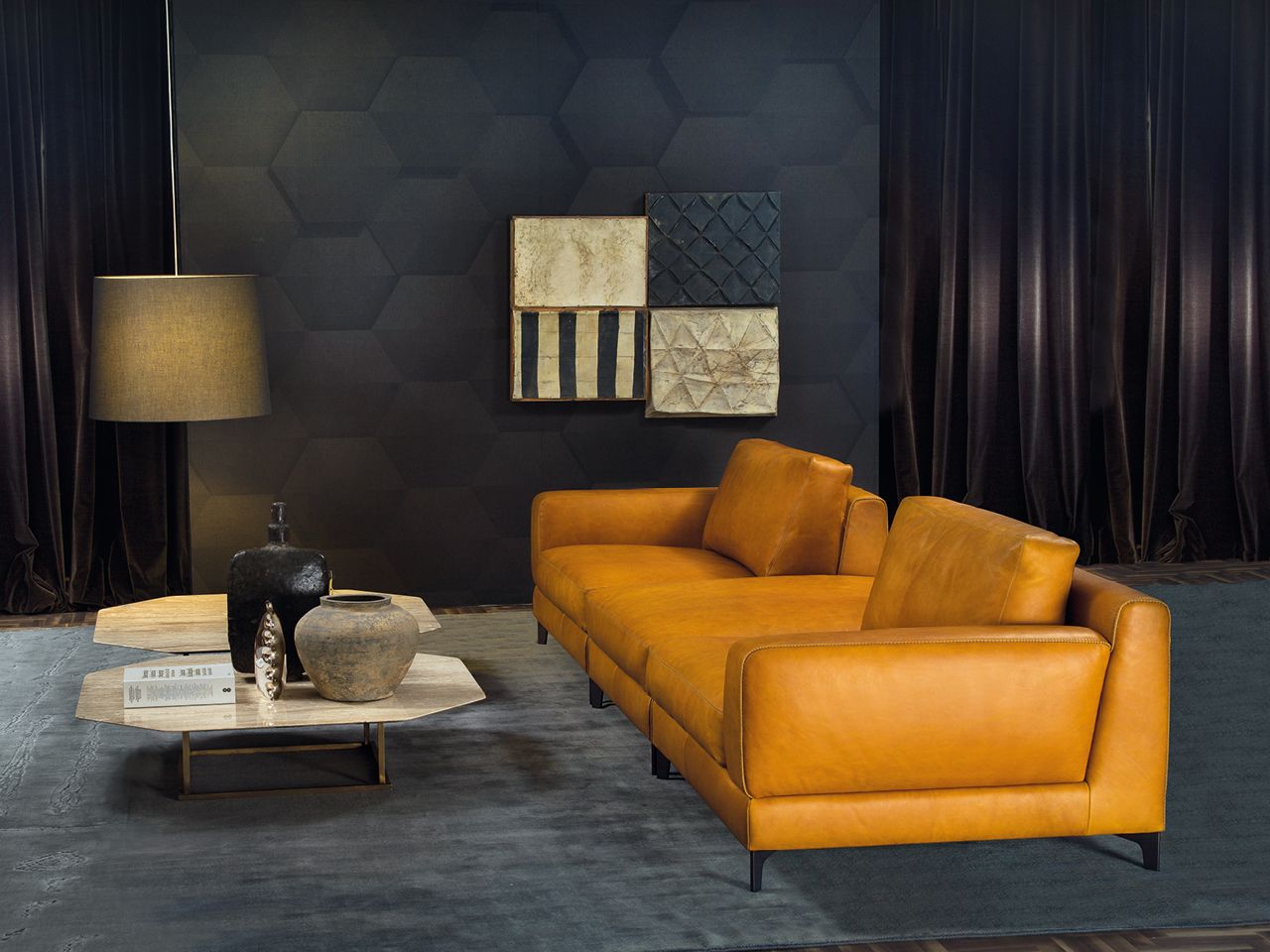 Кожаный диван Borzalino Бен ARCH-00138148 - Вид №3