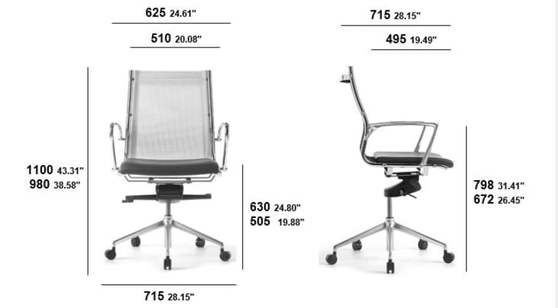 Ткань поворотный операционный офисный стул с колесами SITIA Гавана ARCH-00132127 - Вид №2