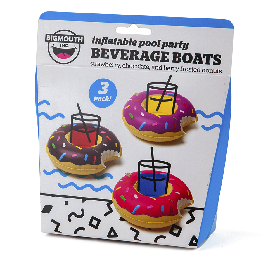 BMDFDO Набор подстаканников для бассейна , donut, 3 шт BigMouth  - Вид №12