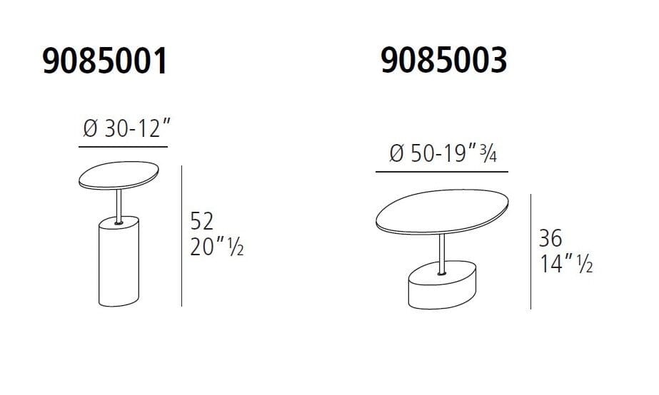 Низкий журнальный столик Vibieffe 9085 CONCRETE ARCH-00102010 - Вид №4