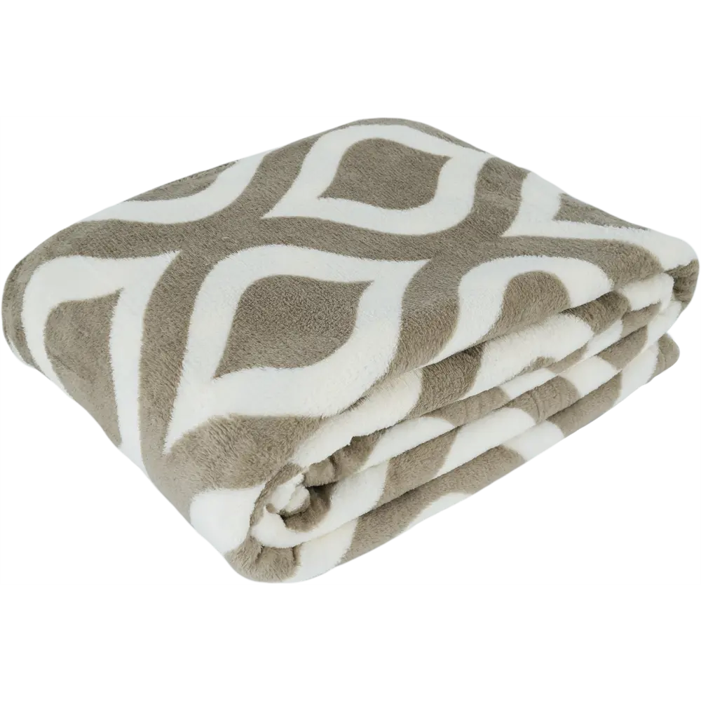 Плед «Бергамо» 200х220 см микрофибра цвет коричневый BELEZZA STLM-2154803 - Вид №1