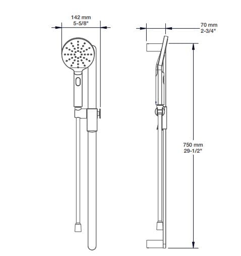 Термостатический набор для душа с душем BARIL Profile B46 ARCH-00022489 - Вид №5