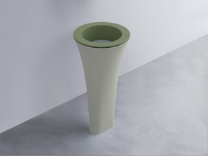 AMLA45-AG+AMPILT-BR+AMCOLT-PM Раковина Amedeo Tondo отдельностоящая cielo Enjoy + Amedeo