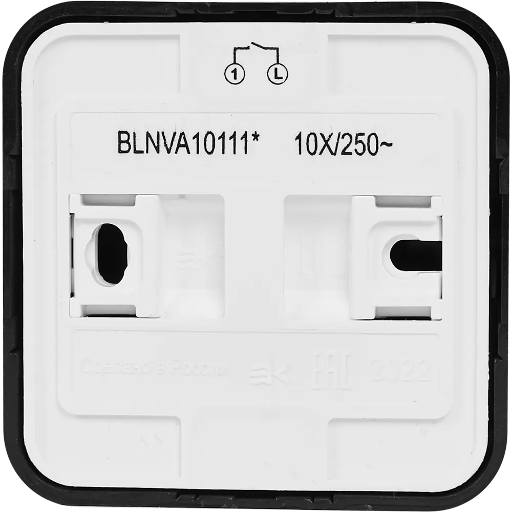 Выключатель накладной Schneider Electric Blanca 1 клавиша цвет антрацит SYSTEME ELECTRIC STLM-2127039 - Вид №2