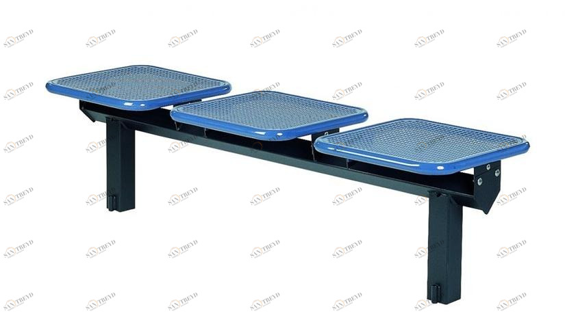 Euroform W Скамья металлическая без спинки на балке  71m/2,7 /2.2/ 2.3 