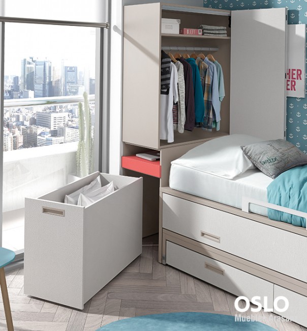 102948 Детская комната с двойной кроватью Ambiente 19 Arasanz Oslo Santreyd