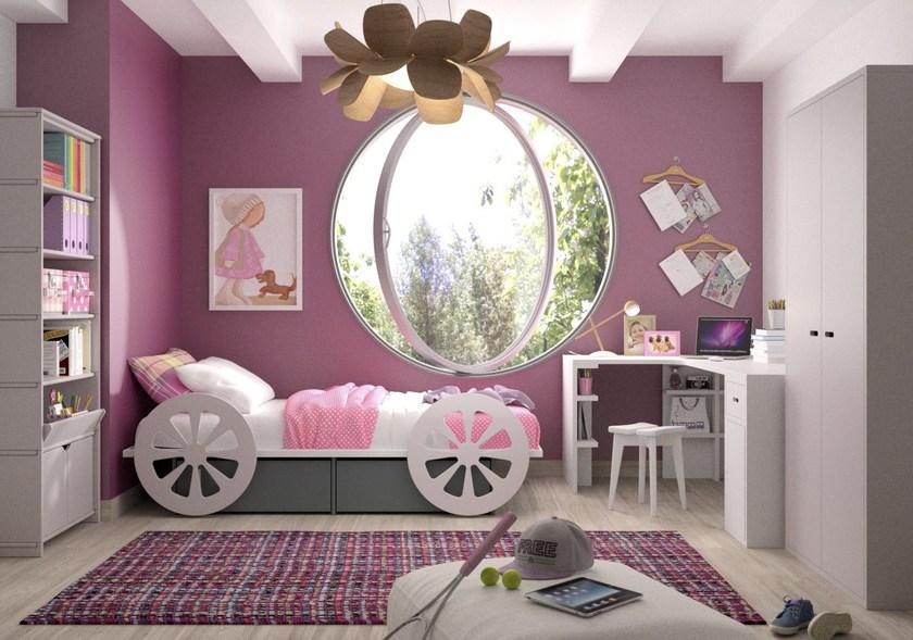 Mathy by Bols Полуторная односпальная кровать из МДФ Lits creatifs sun-id-1514575 - Вид №9