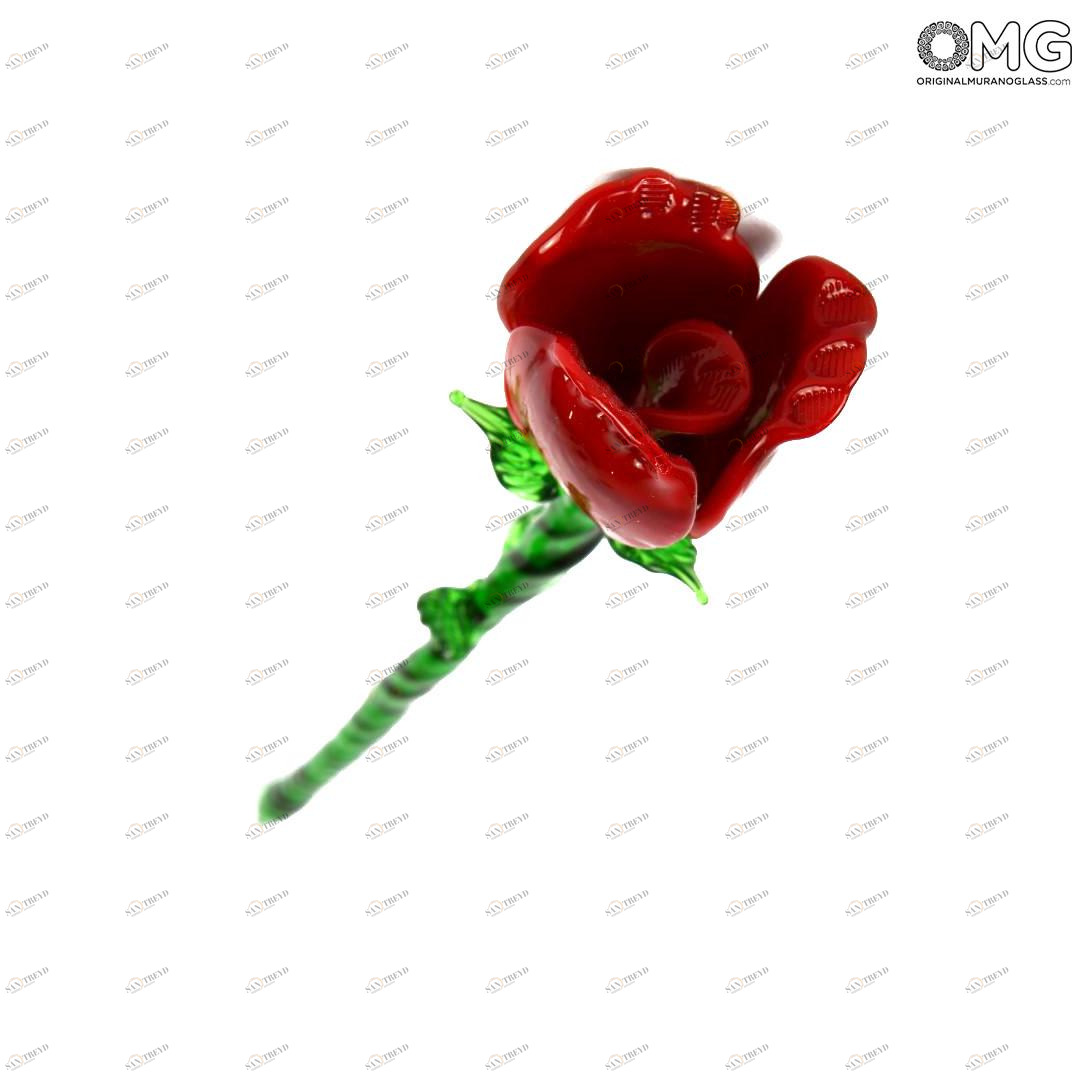 2806 ORIGINALMURANOGLASS Роза - Original Murano Glass OMG 5 см 