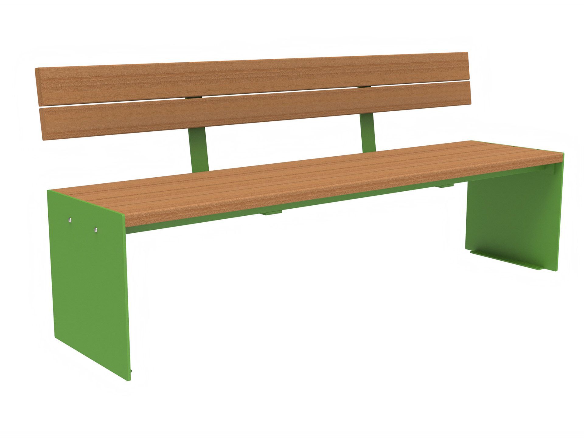 Скамья из окуме со спинкой Lazzari Recto ARCH-00077399 - Вид №8