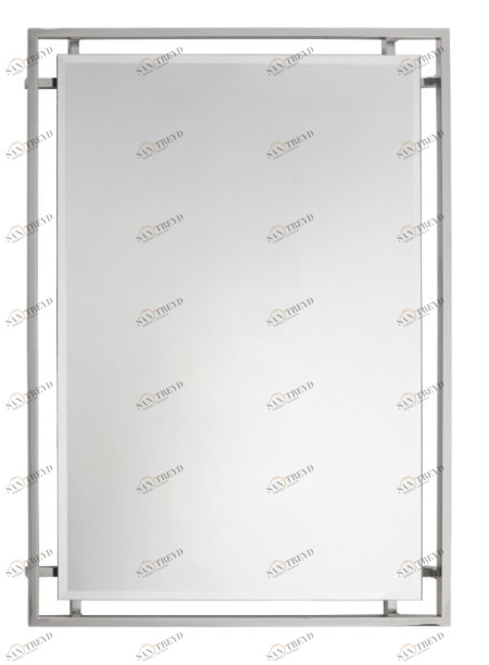 Зеркало прямоугольное настенное хром TG Hurricane PUSHA ДИЗАЙНЕРСКИЕ 062688 Хром 