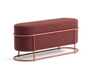 Мягкая скамейка из ткани