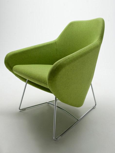 Segis Кресло на санках из ткани с подлокотниками  I144  - Вид №2